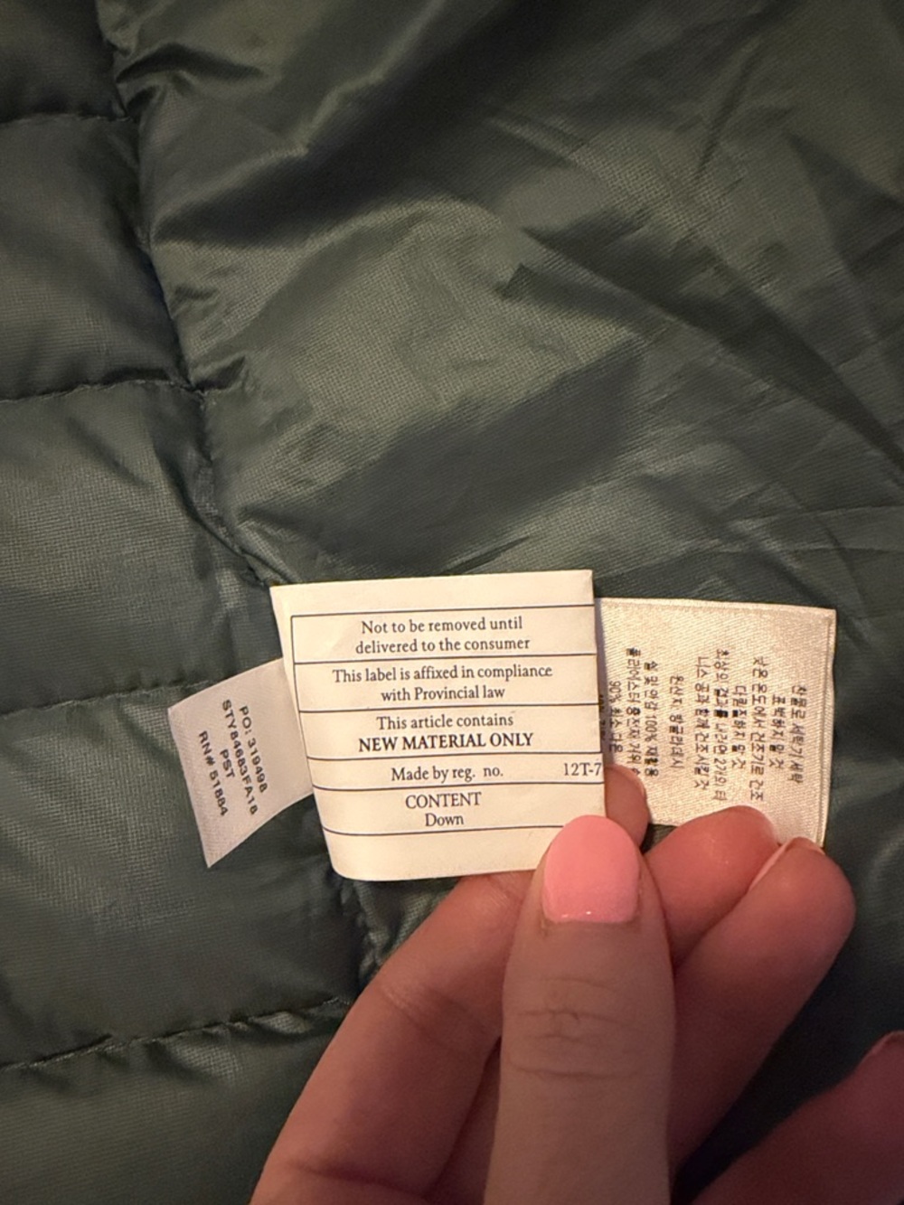 Patagonia Women's Puffer Jacket in Sage Green - Picture 6 of 13